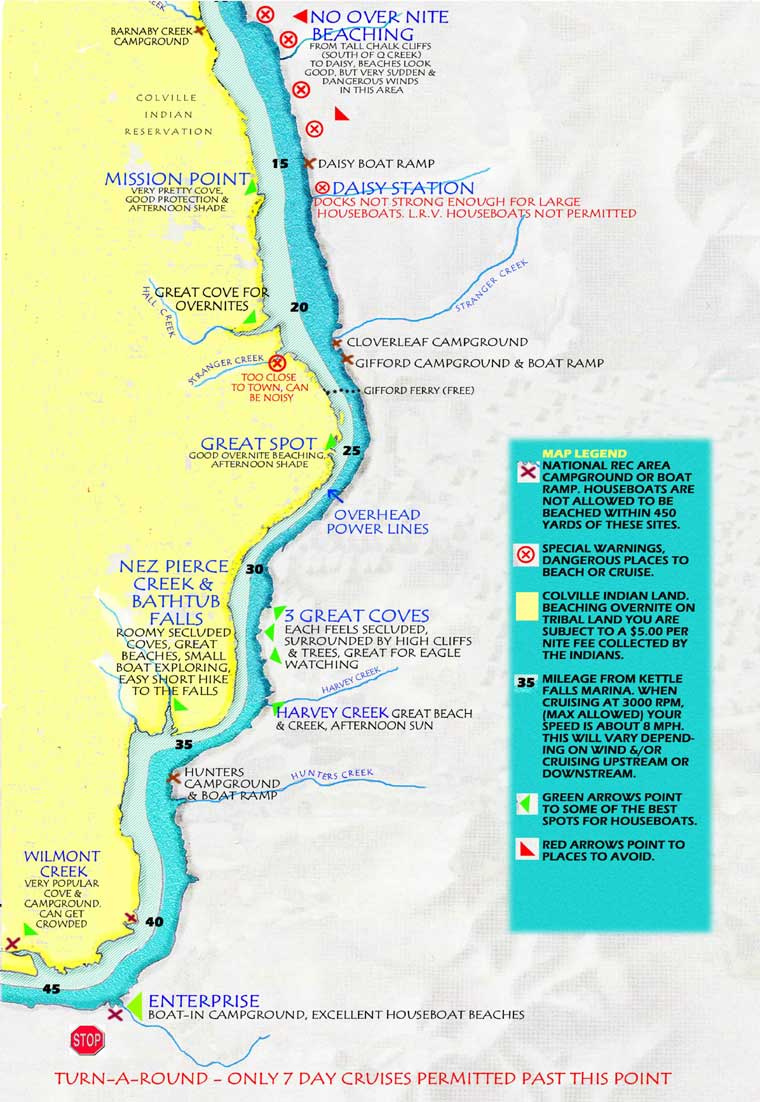 Bottom half of Captain's Map